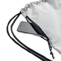 White - Side - MidOcean Night Large RPET Drawstring Bag