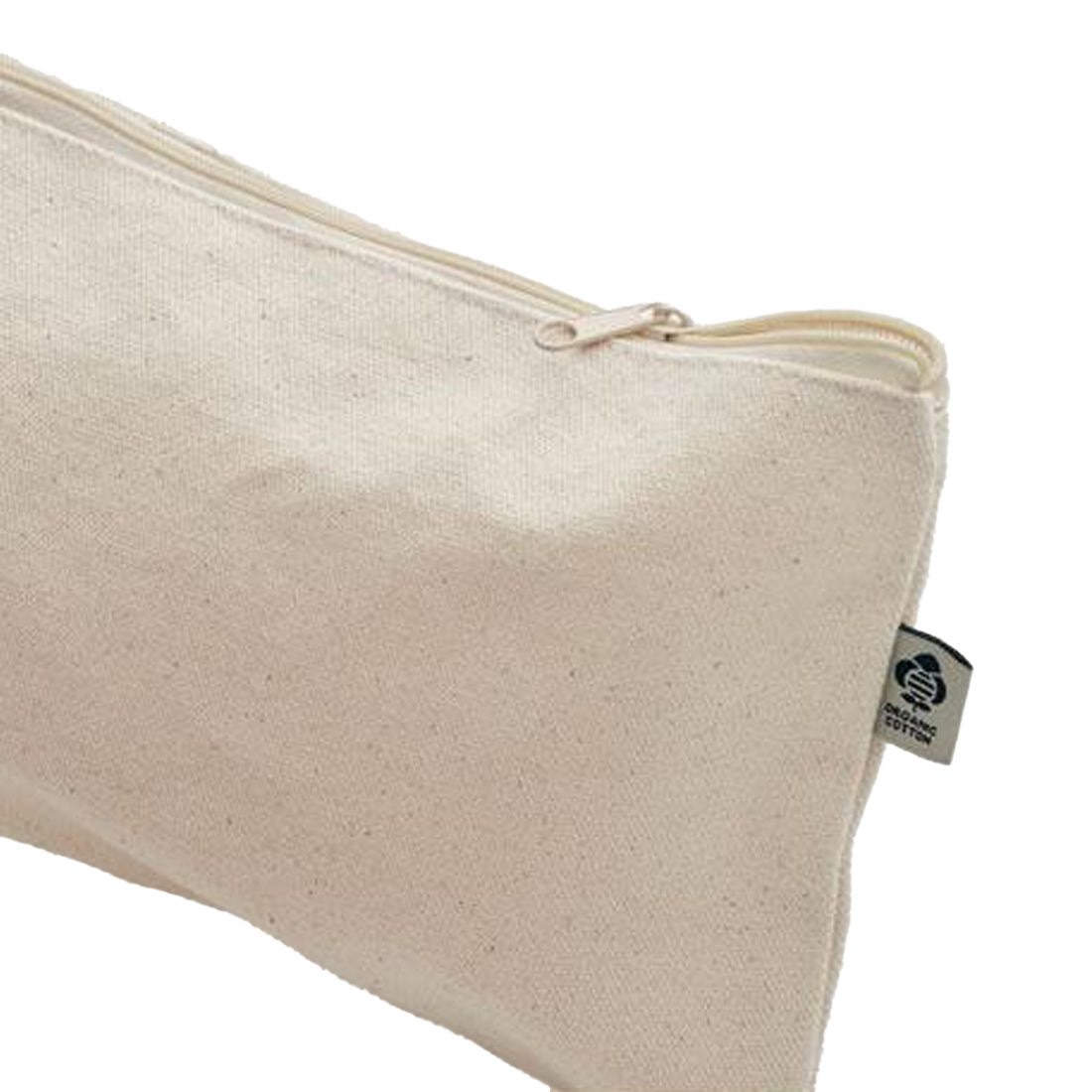 Beige - Side - MidOcean Pesacara Cotton Cosmetic Bag