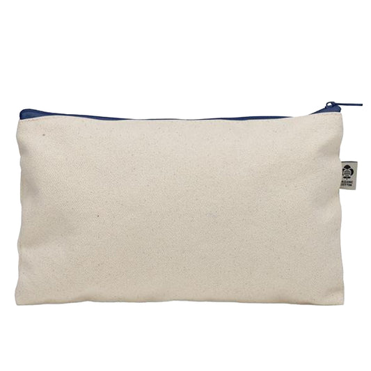 Blue - Front - MidOcean Pesacara Cotton Cosmetic Bag