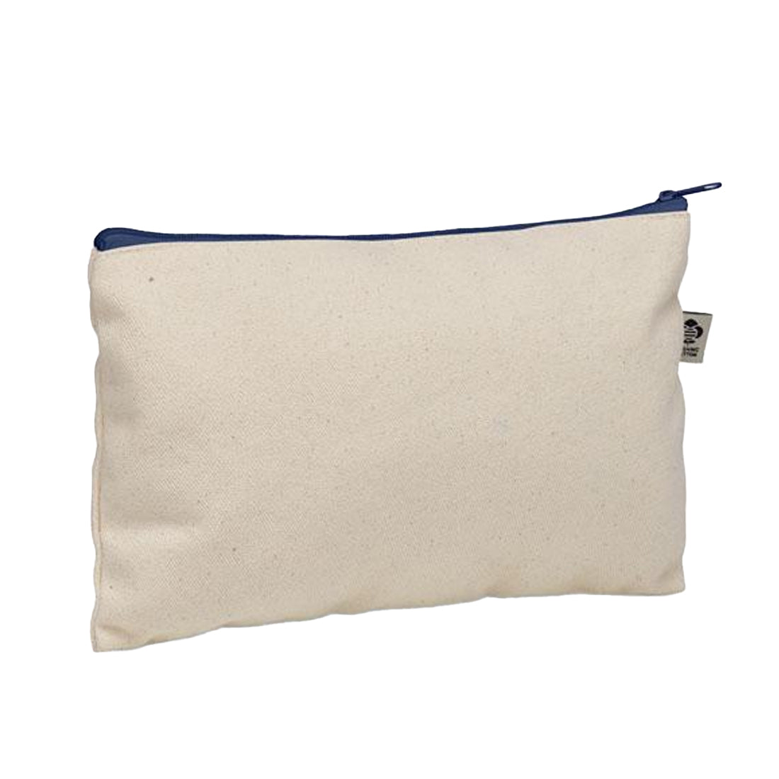 Blue - Back - MidOcean Pesacara Cotton Cosmetic Bag