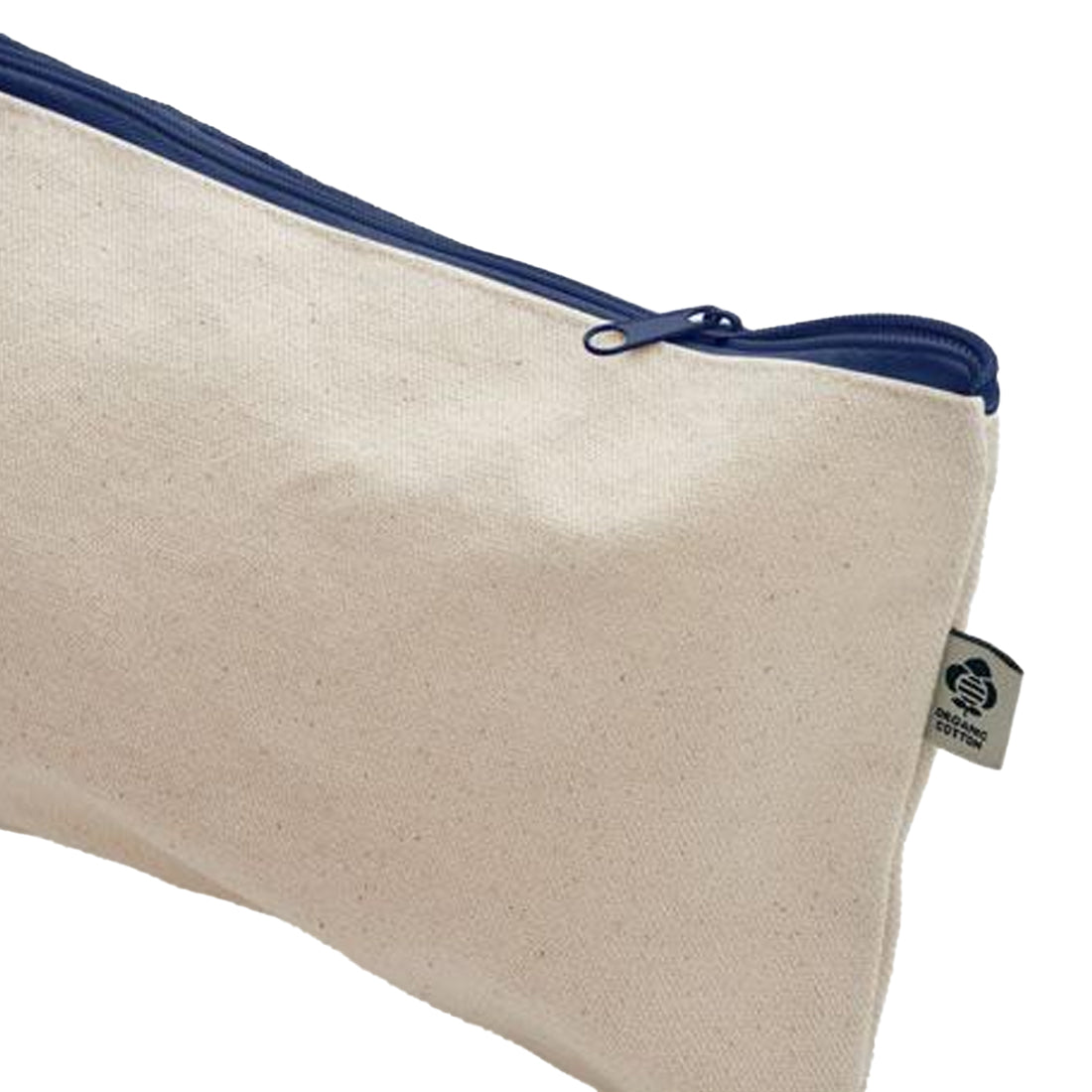 Blue - Side - MidOcean Pesacara Cotton Cosmetic Bag