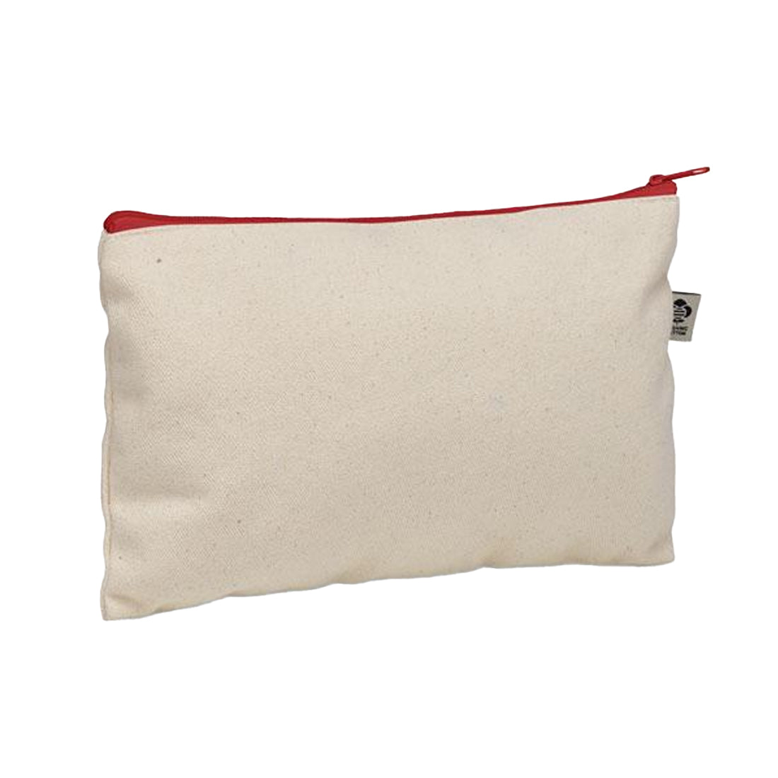 Red - Back - MidOcean Pesacara Cotton Cosmetic Bag