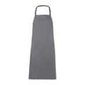 Grey - Back - MidOcean Kitab Cotton Kitchen Apron