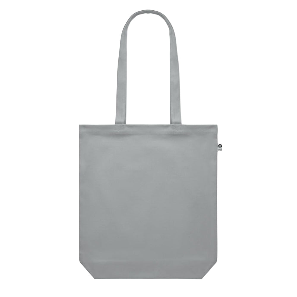 Grey - Side - MidOcean Coco Canvas Shopper Bag