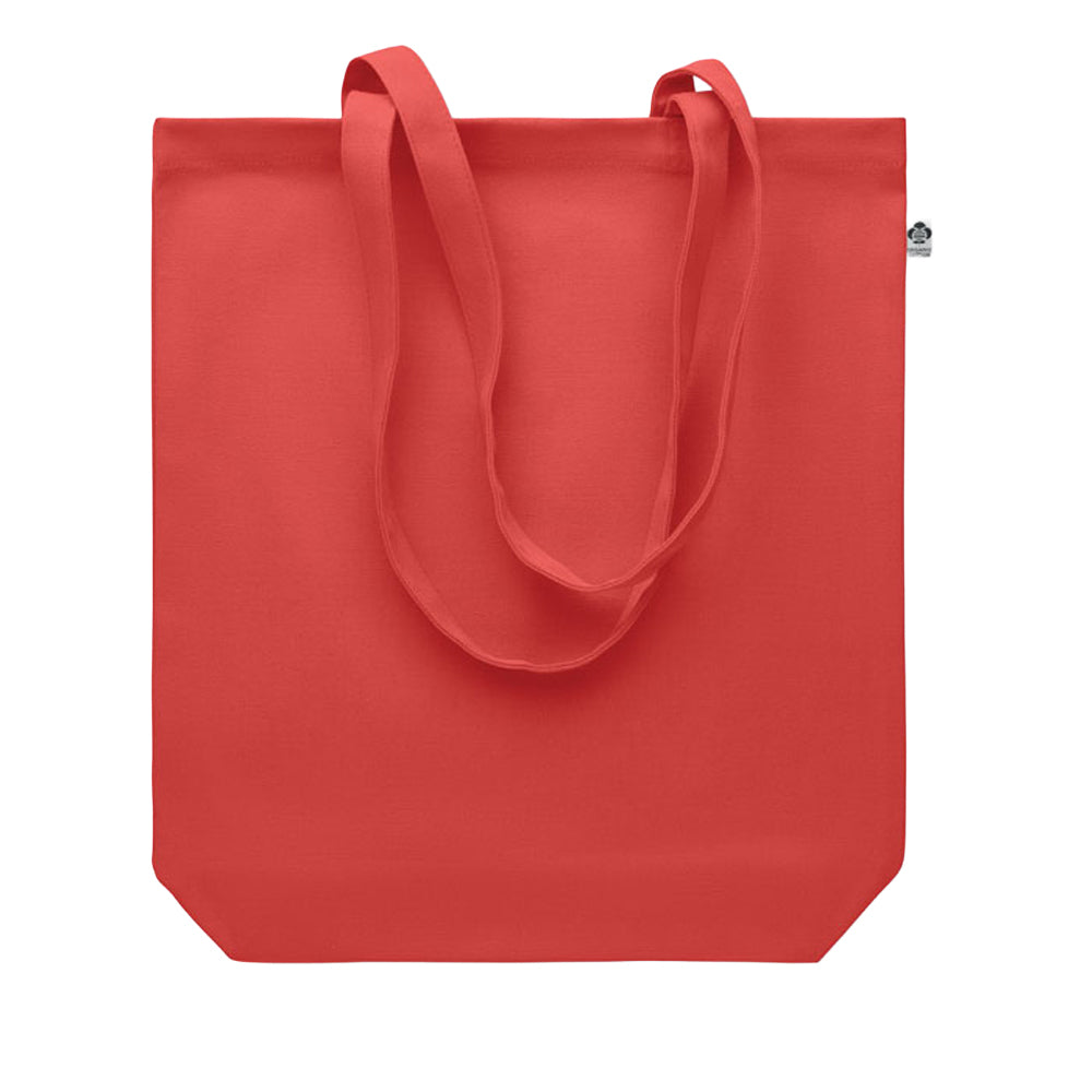 Red - Back - MidOcean Coco Canvas Shopper Bag