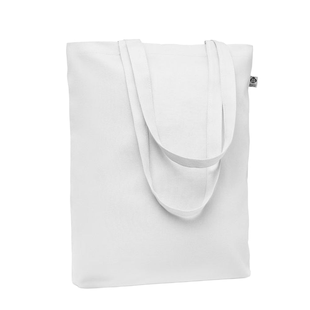 White - Front - MidOcean Coco Canvas Shopper Bag