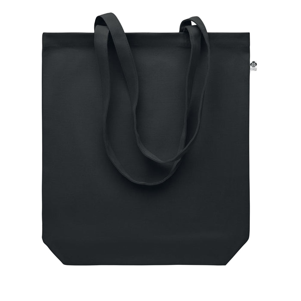 Black - Back - MidOcean Coco Canvas Shopper Bag