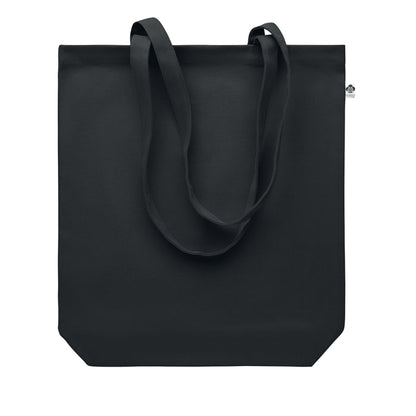 Black - Back - MidOcean Coco Canvas Shopper Bag