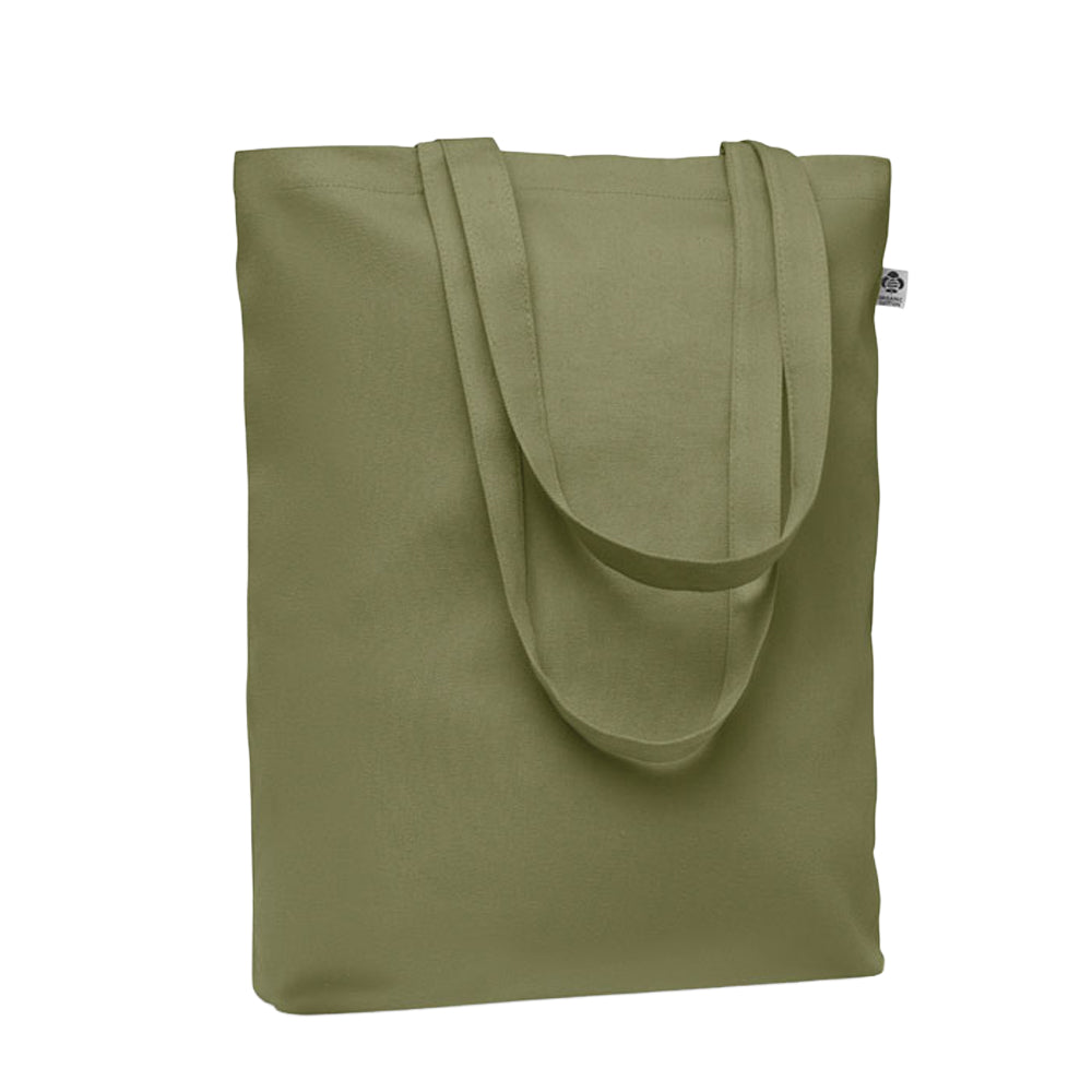 Green - Front - MidOcean Coco Canvas Shopper Bag