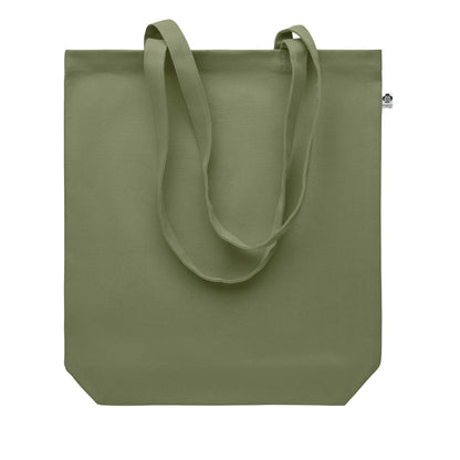 Green - Back - MidOcean Coco Canvas Shopper Bag