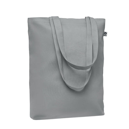 Grey - Front - MidOcean Coco Canvas Shopper Bag