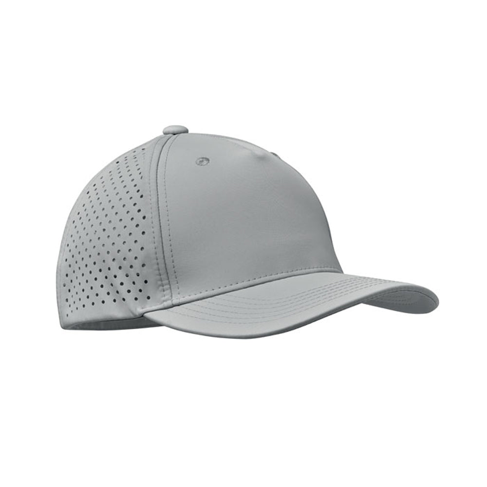Grey - Front - MidOcean Unisex Adult Capo 5 Panel Baseball Cap