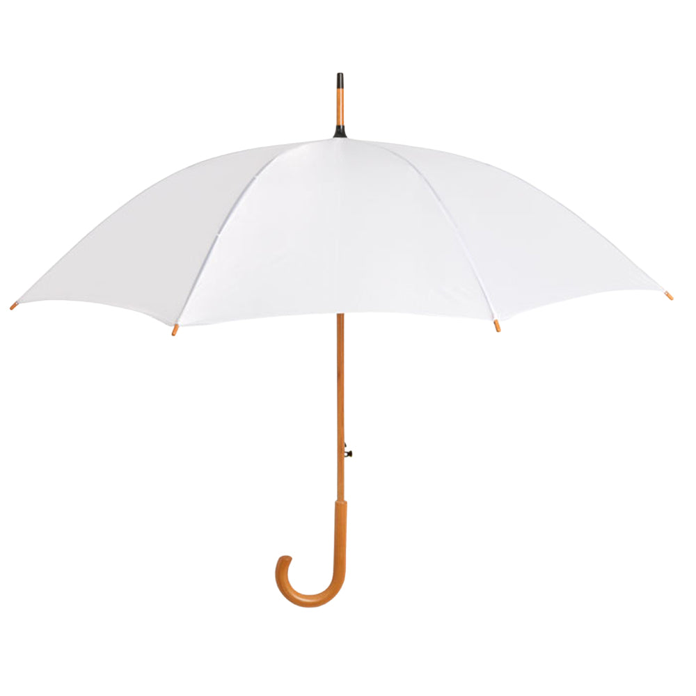 White - Front - MidOcean Cumuli Stick Umbrella