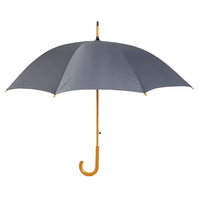 Grey - Front - MidOcean Cumuli Stick Umbrella