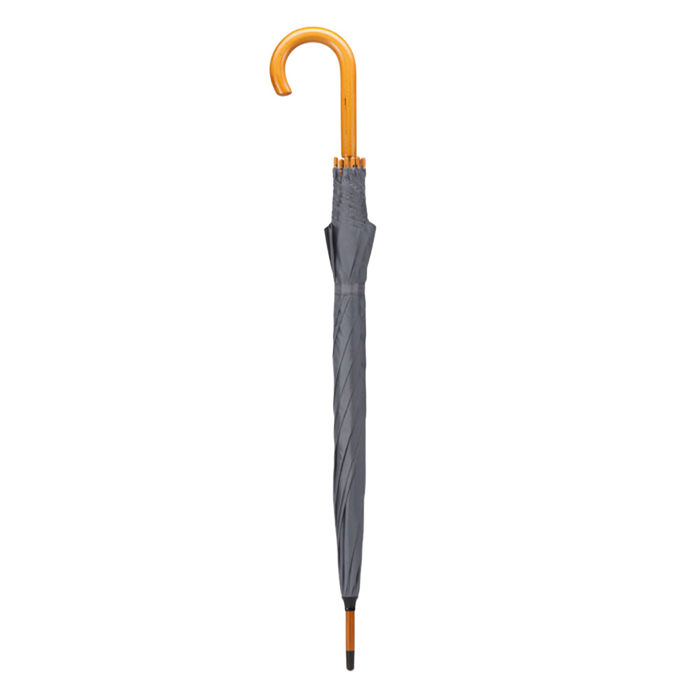Grey - Back - MidOcean Cumuli Stick Umbrella