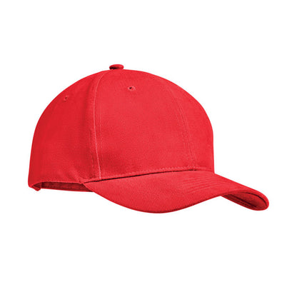 Red - Front - MidOcean Tekapo Heavy Brushed Cotton Baseball Cap