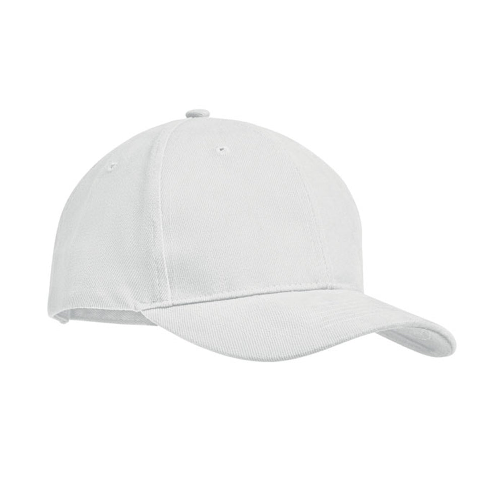 White - Front - MidOcean Tekapo Heavy Brushed Cotton Baseball Cap
