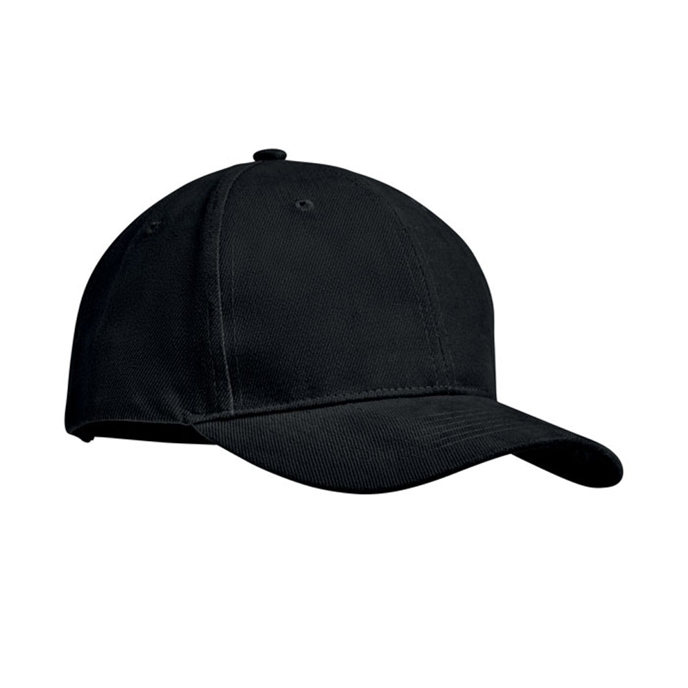 Black - Front - MidOcean Tekapo Heavy Brushed Cotton Baseball Cap