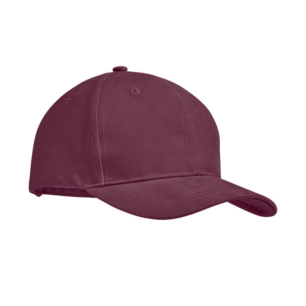 Burgundy - Front - MidOcean Tekapo Heavy Brushed Cotton Baseball Cap