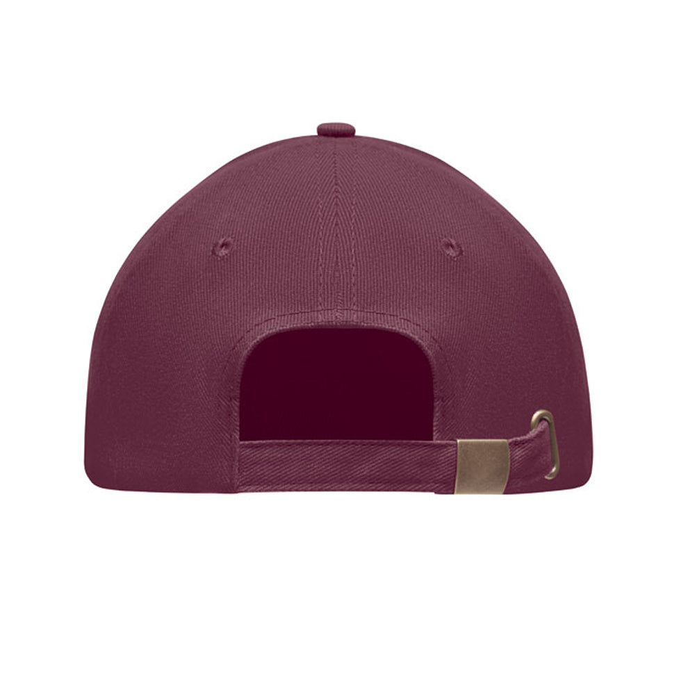 Burgundy - Back - MidOcean Tekapo Heavy Brushed Cotton Baseball Cap