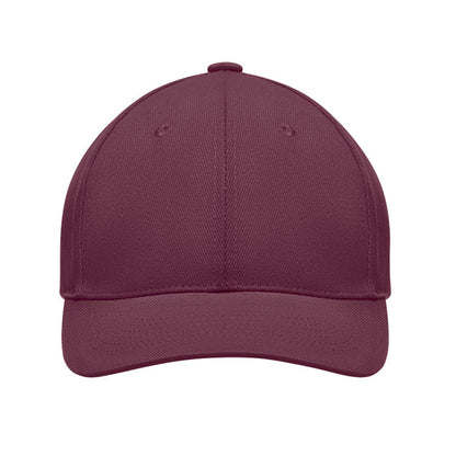 Burgundy - Side - MidOcean Tekapo Heavy Brushed Cotton Baseball Cap