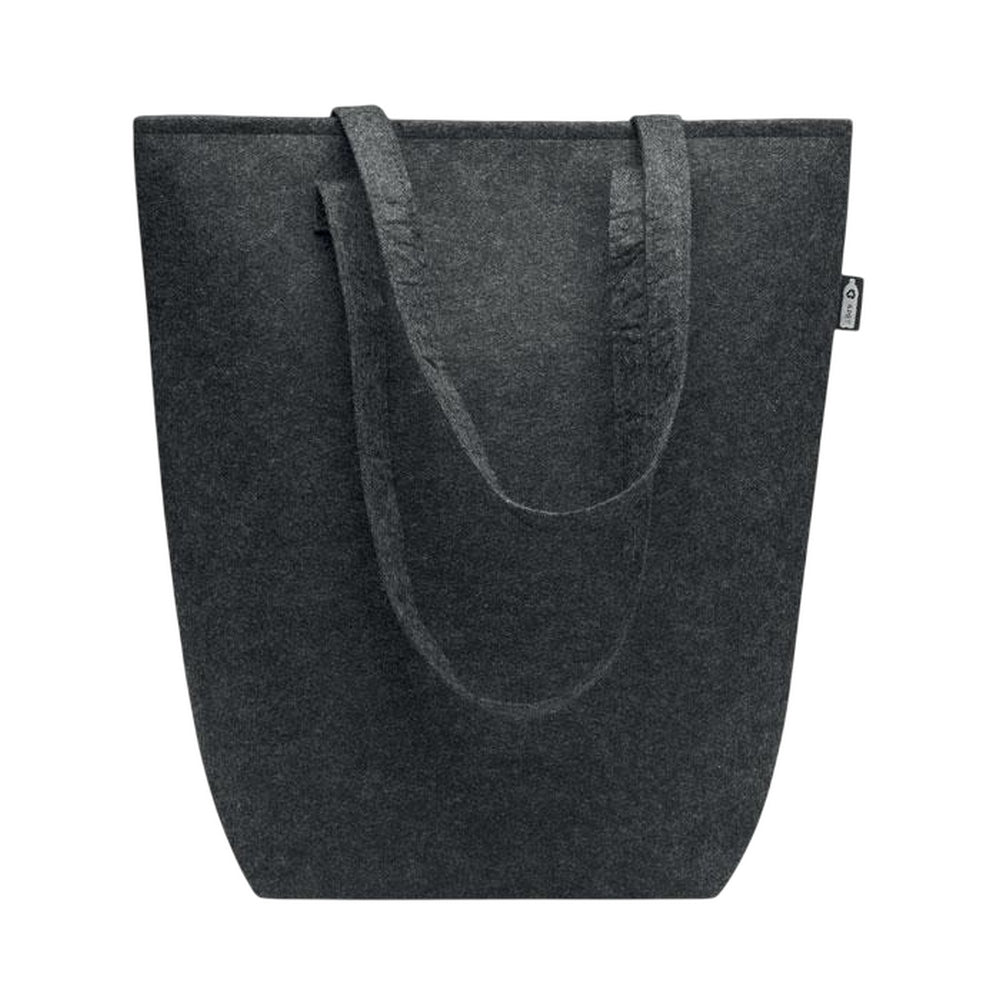Stone Grey - Side - MidOcean Nata RPET Felt Shopper Bag