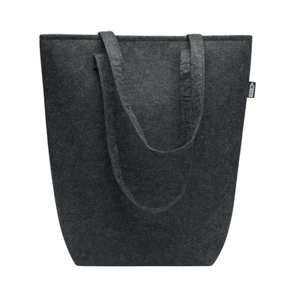 Stone Grey - Side - MidOcean Nata RPET Felt Shopper Bag