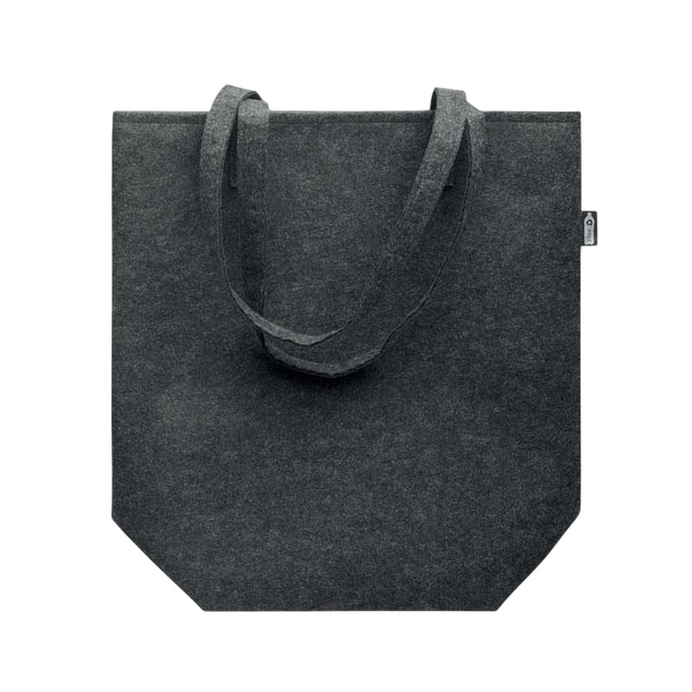 Stone Grey - Back - MidOcean Nata RPET Felt Shopper Bag