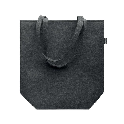 Stone Grey - Back - MidOcean Nata RPET Felt Shopper Bag