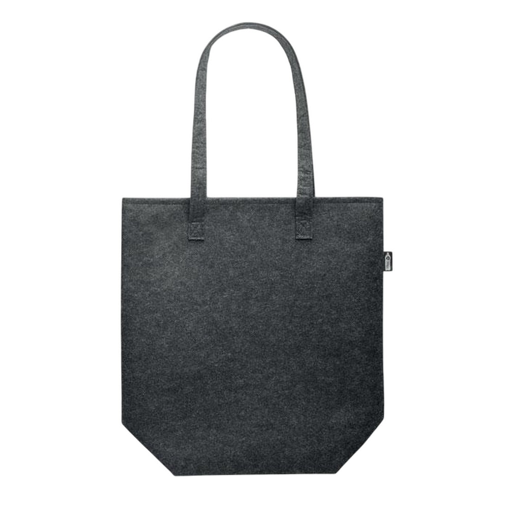 Stone Grey - Front - MidOcean Nata RPET Felt Shopper Bag