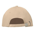 Beige - Back - MidOcean Buffalo 6 Panel Baseball Cap