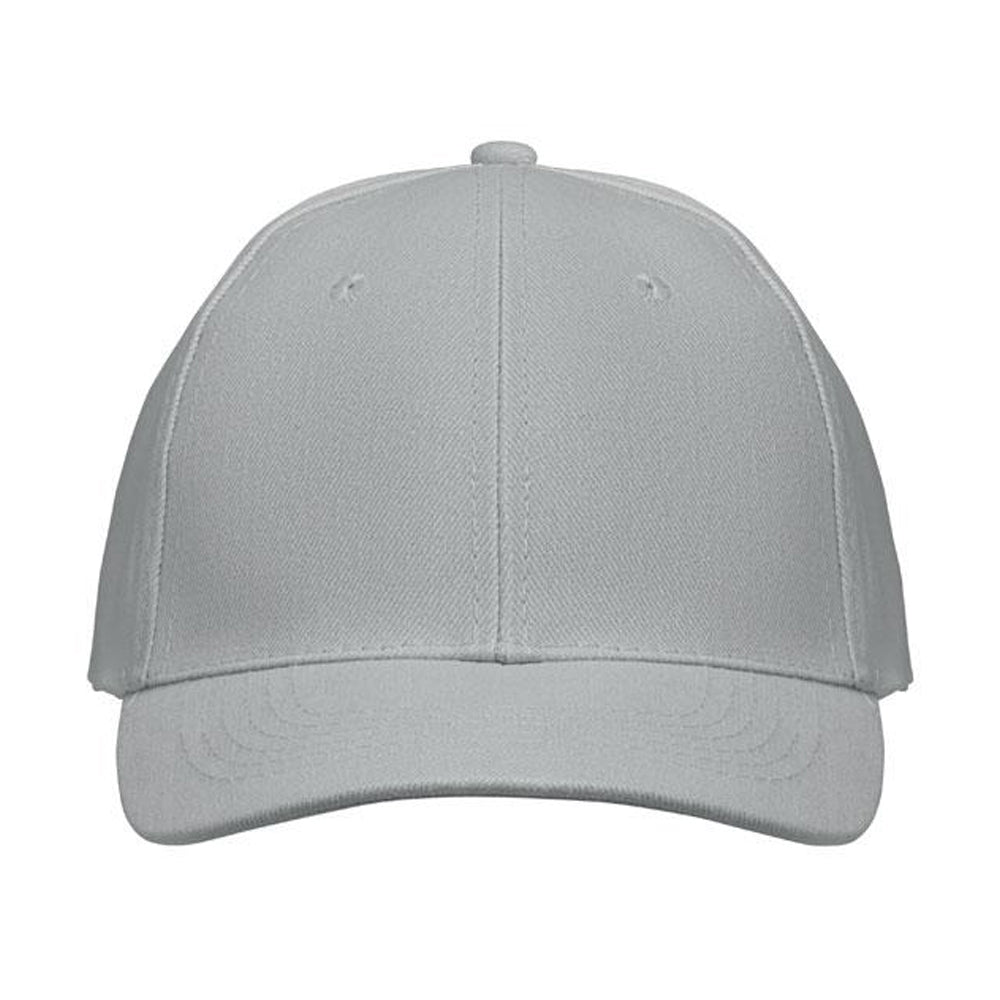 Grey - Front - MidOcean Buffalo 6 Panel Baseball Cap