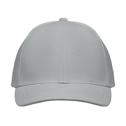 Grey - Front - MidOcean Buffalo 6 Panel Baseball Cap