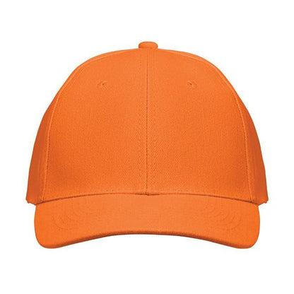 Orange - Front - MidOcean Buffalo 6 Panel Baseball Cap
