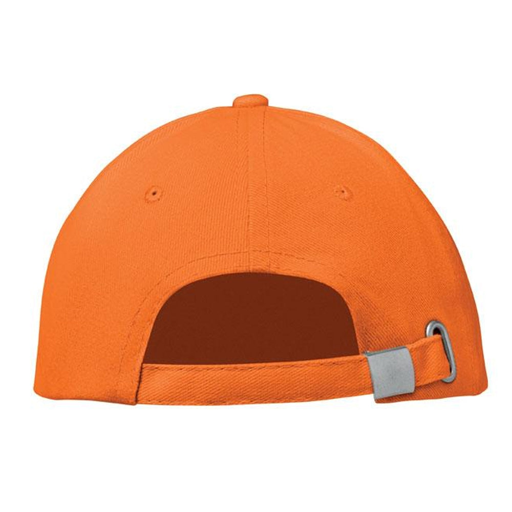 Orange - Side - MidOcean Buffalo 6 Panel Baseball Cap