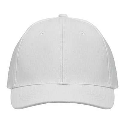 White - Front - MidOcean Buffalo 6 Panel Baseball Cap