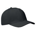 Black - Side - MidOcean Buffalo 6 Panel Baseball Cap