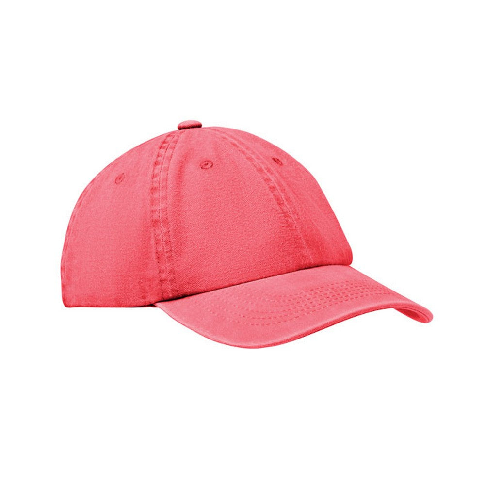 Red - Side - MidOcean Unisex Adult Beau 6 Panel Baseball Cap