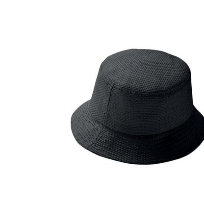 Black - Back - MidOcean Bilgola+ Paperstraw Bucket Hat