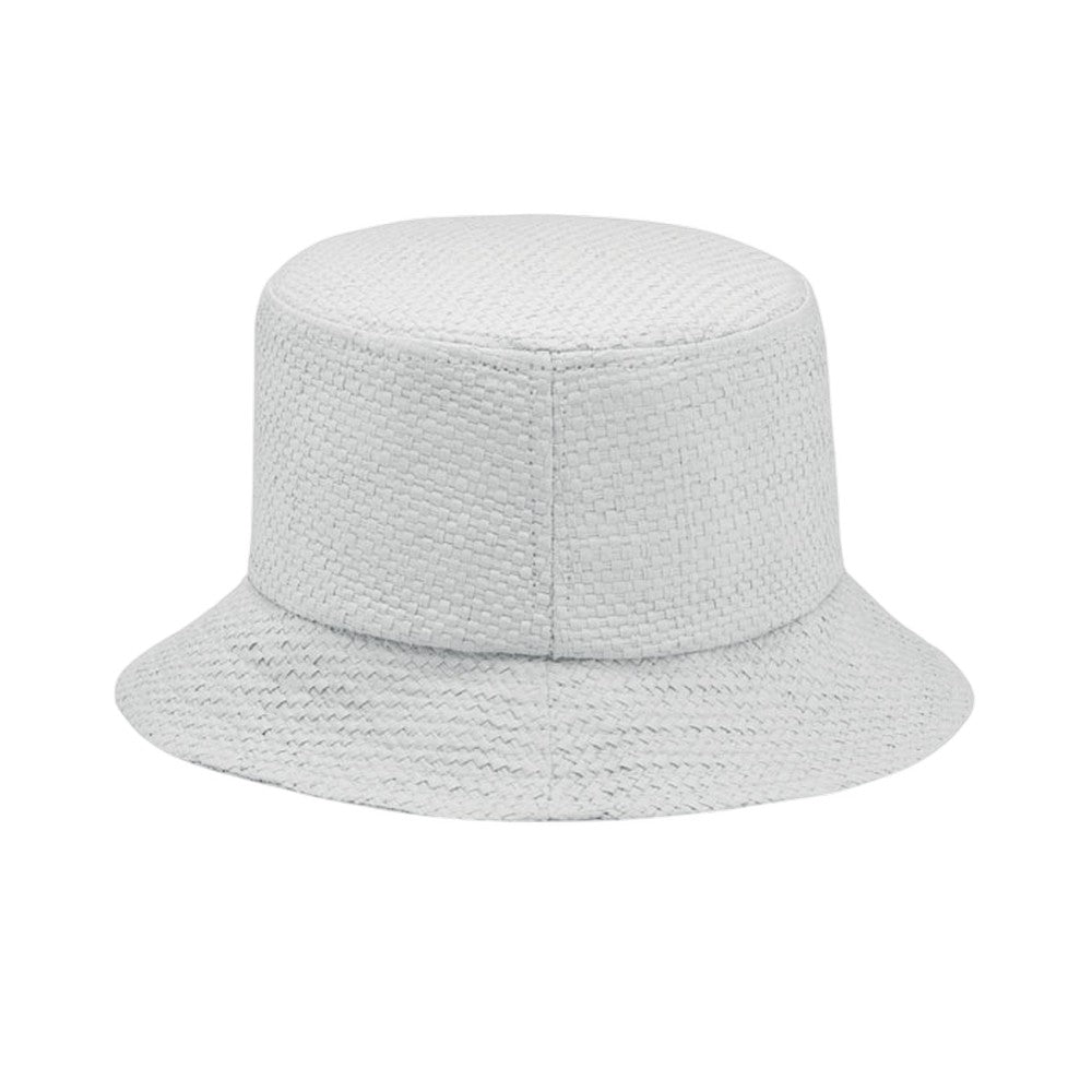 White - Back - MidOcean Bilgola+ Paperstraw Bucket Hat