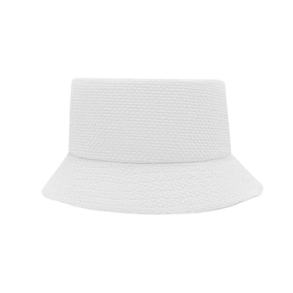 White - Side - MidOcean Bilgola+ Paperstraw Bucket Hat