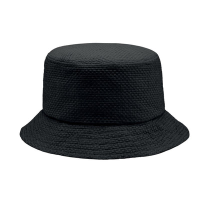 Black - Front - MidOcean Bilgola+ Paperstraw Bucket Hat