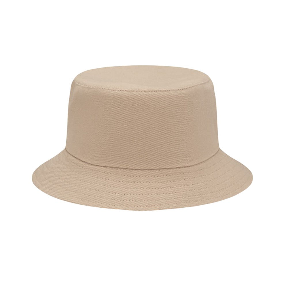 Khaki Brown - Front - MidOcean Monti Brushed Cotton Sun Hat