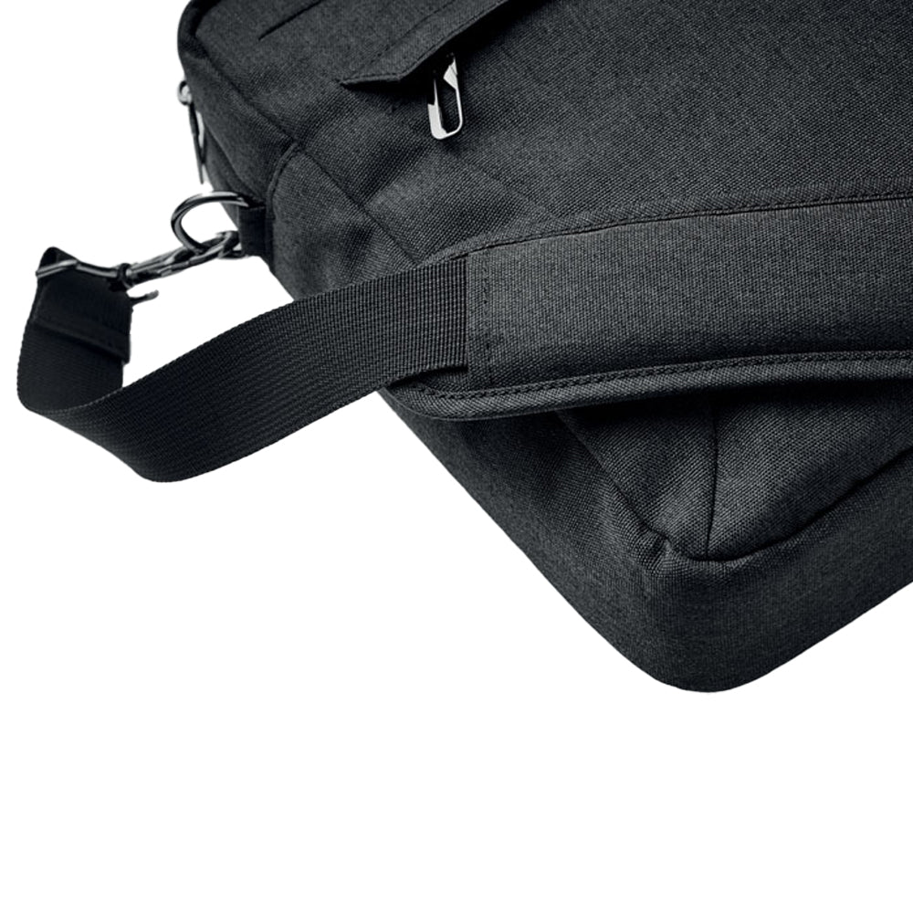 Black - Lifestyle - MidOcean Rocky RPET Laptop Bag