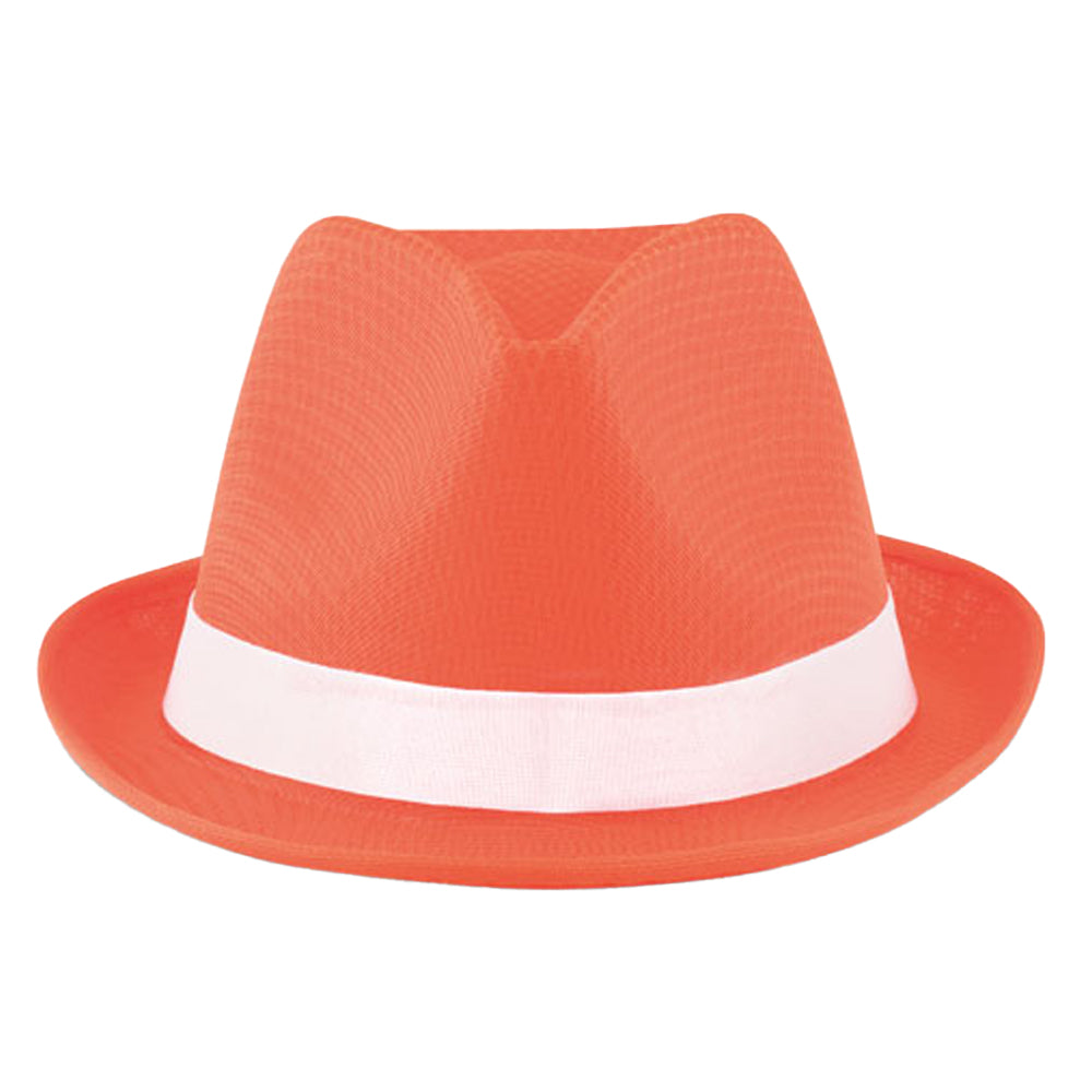 Orange - Front - MidOcean Woogie Polyester Hat
