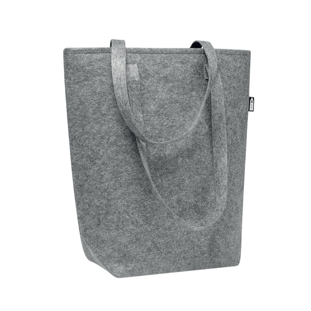 Grey - Back - MidOcean Taslo RPET Felt Shopper Bag
