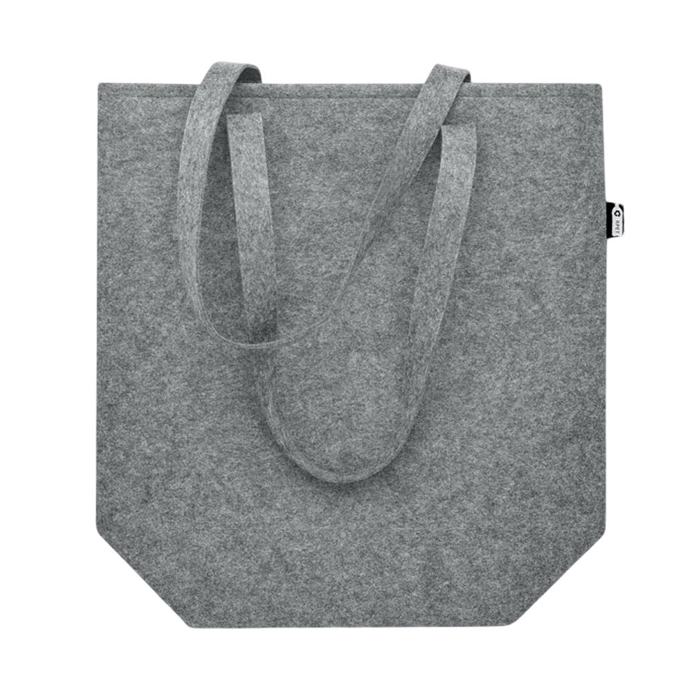 Grey - Side - MidOcean Taslo RPET Felt Shopper Bag