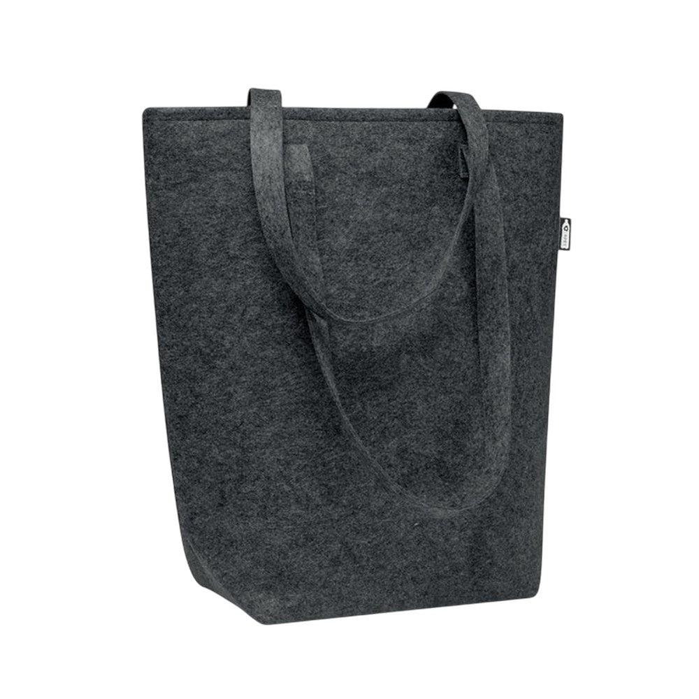 Stone Grey - Back - MidOcean Taslo RPET Felt Shopper Bag