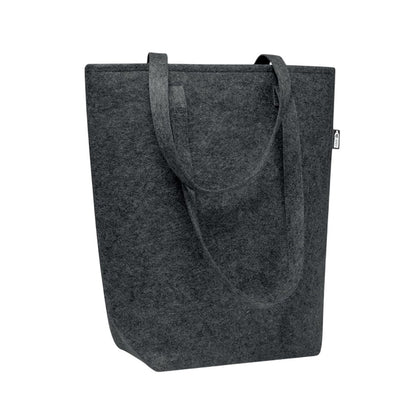Stone Grey - Back - MidOcean Taslo RPET Felt Shopper Bag