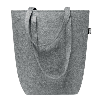 Grey - Front - MidOcean Taslo RPET Felt Shopper Bag